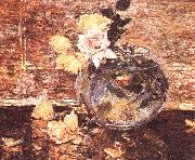 Childe Hassam Vase of Roses painting